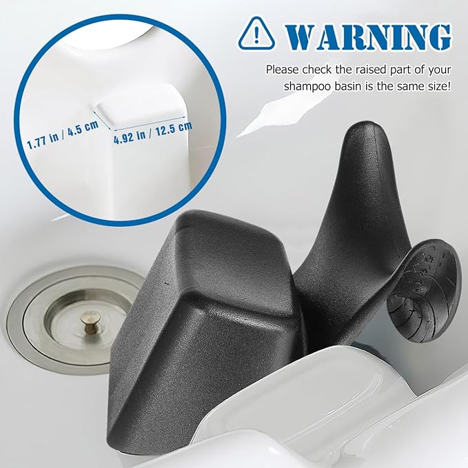 DOITOOL Shampoo Bowl Head Rest Salon Sink Neck Cushion Soft Silicon Shampoo Bowl Neck Rest Pillows Hair Washing Sink Support for Salon Accessories Hair Spa Washing Basin