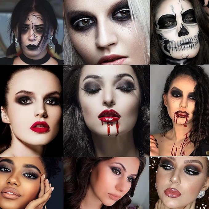 Black Smoky Eye shadow Palette, 15 Colors True Black Dark Grey Smokey Goth Makeup Pallet, 15 Soft Matte Shimmer High Pigmented Basic White Gray black eyeshadow for woman