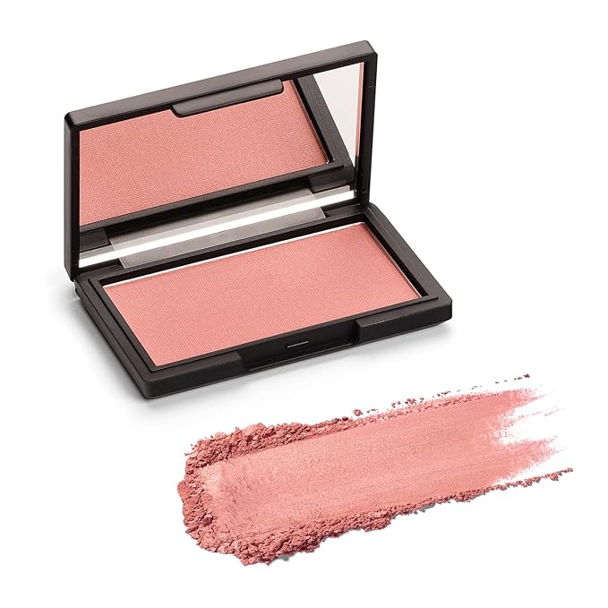 Phase Zero Makeup Powder Blusher - "Mixed Emotions" - 4g / 0.141oz - Pigmented, Buildable, Lightweight Powder Blush for a Radiant, Healthy, Natural Glow. Versatile Shades - Pink - Shimmer finish.