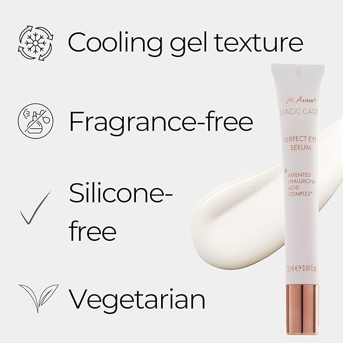 M. Asam MAGIC CARE Perfect Eye Serum - eye serum with 360° tightening effect, effectively fights puffiness & dark circles, tightens the eyelid, eye care with hyaluronic acid complex, 0.84 Fl Oz