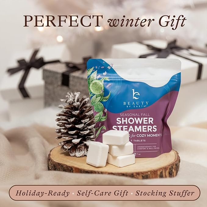 Lavender Shower Steamers Aromatherapy – USA Made Large Shower Tablets, Gifts for Women & Men, Christmas Stocking Stuffers, Stress Relief, Relaxing Calming Pamper & White Elephant Gifts for Adults