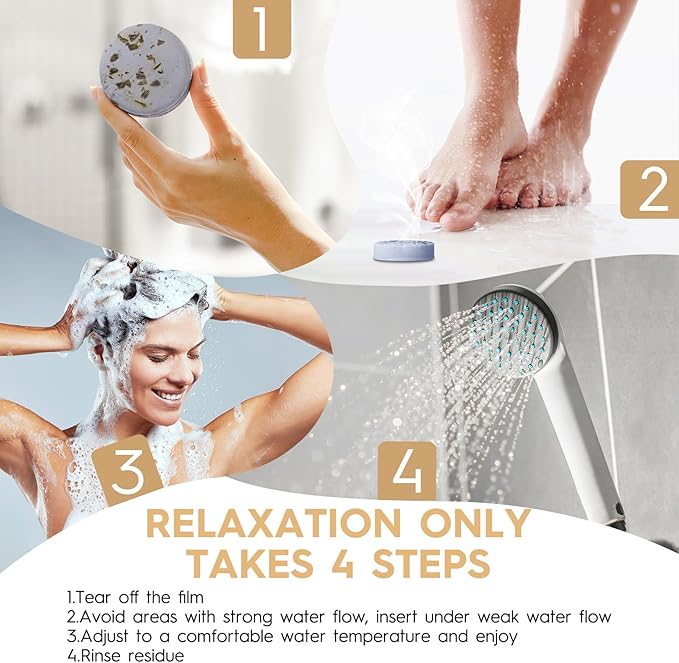 Shower Steamers Aromatherapy - 8 Pack Shower Bombs Fruit Scents with Essential Oils, Birthday Gifts for Girlfriend, Her, Men, Mom, Teens, Self Care Relaxation Home SPA Stress Relief