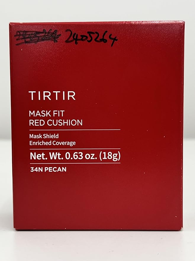 [*Mini Size*] TIRTIR Mask Fit Red Cushion Foundation | Full coverage, Weightless, Skin fit, Satin Glow Finish, Korean Makeup, beauty, Tattoo cover up, Buildable (#33N Macchiato, 0.15 Fl Oz)