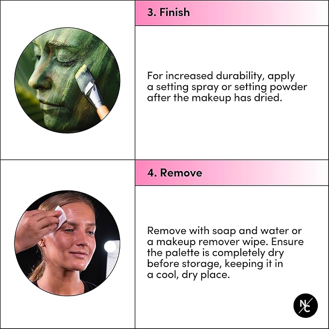 FX 12-Color Palette - Water-Activated Face & Body Paint for SFX, Theater, Cosplay - High-Pigment, Blendable SFX Makeup, Easy-to-Use for Film & TV