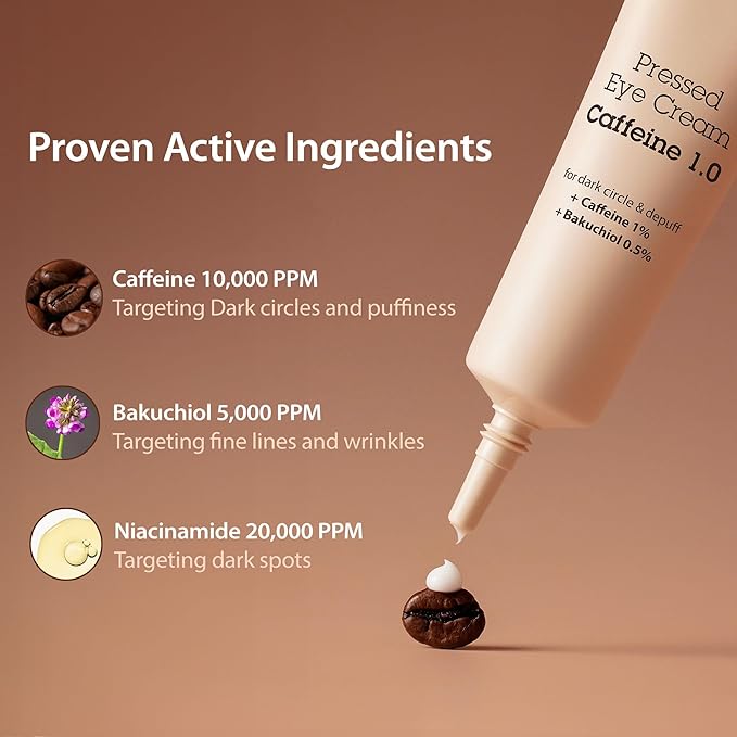 BLITHE Caffeine Eye Serum for Dark Circles and Puffiness, Plant-Based Retinol, Bakuchiol, Niacinamide, Sodium Ascorbyl Phosphate 0.67 Fl Oz