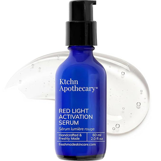 NEW Red Light Therapy Activation Serum | Gently & Effectively Enhance Benefits | 100% Clean Formula Organic Matcha, Hyaluronic Acid, Orchid Stem Cells | Hydrate, Smooth Wrinkles, Brighten Skin | 2 oz