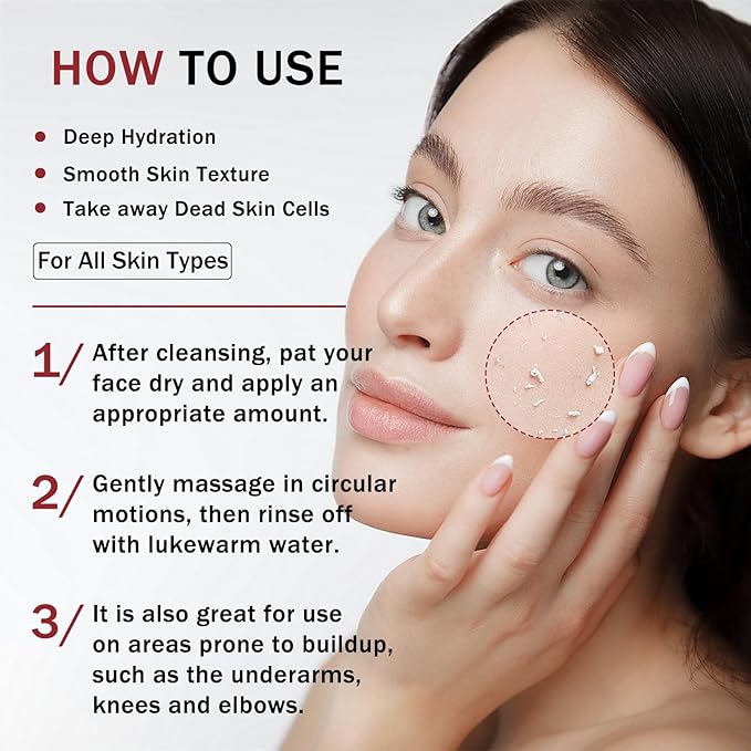 Black-Rice Peeling Ampoule, Black Rice Exfoliant Face Scrub, Peel Shot Glow Rice Ampoule Duo, Face Exfoliator Pore Minimizer for face, Dead Skin Remover for Body & FAce, Moisturizing, Smooth