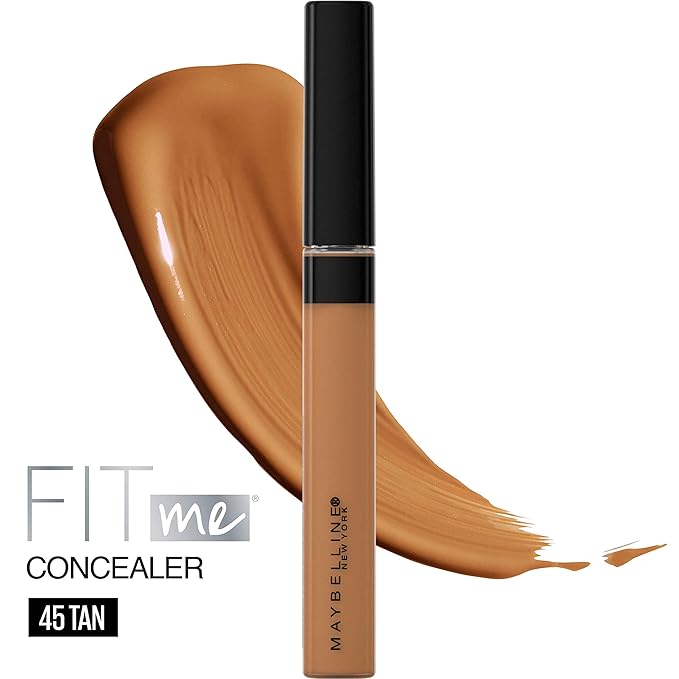 Maybelline Fit Me Liquid Concealer Makeup, Natural Coverage, Oil-free, Tan, 1 Count (Pack of 2)