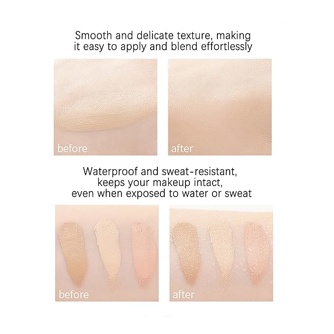 Mallofusa Single Color Face Makeup Concealer Foundation Palette Creamy Moisturizing 0.49oz (Purple)