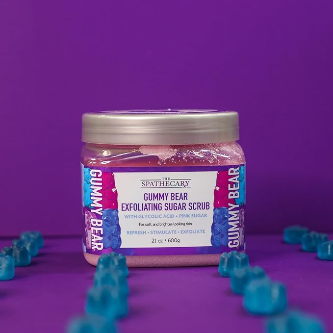 Body Scrub, Exfoliating-Nourishing-Refreshing-Smoothing Body Care 21 oz. (21 oz, Gummy Bear)