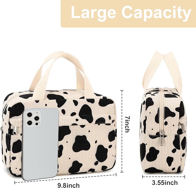 Makeup Bag for Women Cosmetic Bag Large Make Up Organizer Travel Toiletry Bags Waterproof Zipper Tote Pouch Purse for Girls