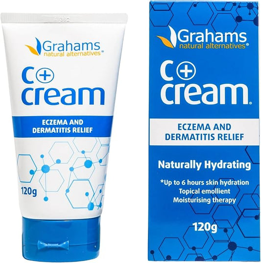 C+ Eczema Cream for Adults - Eczema Lotion for Extremely Dry Skin, Redness, Itch Relief & Dermatitis with Manuka Honey & Calendula | Clinically Proven & Steroid-Free (1 x 4.23oz)