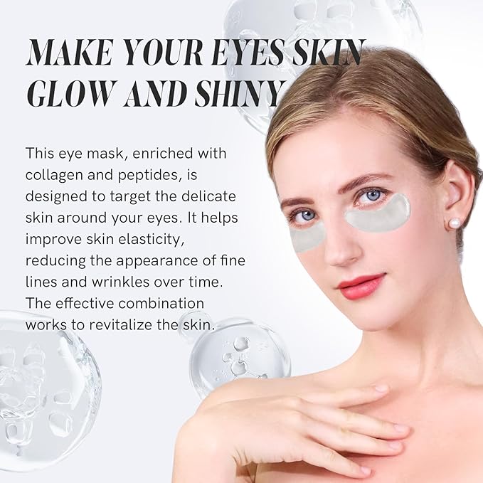 Under Eye Patches Collagen and Peptide Eye Mask for Dark Circles and Puffiness,Face Mask Skin Care Products 30 Pairs