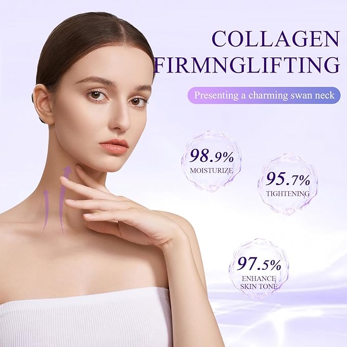 2Pcs Neck Collagen Cream-Collagen Firming Lifting Neck Cream,Face & Neck Collagen Cream,Firm and Lift Sagging Skin