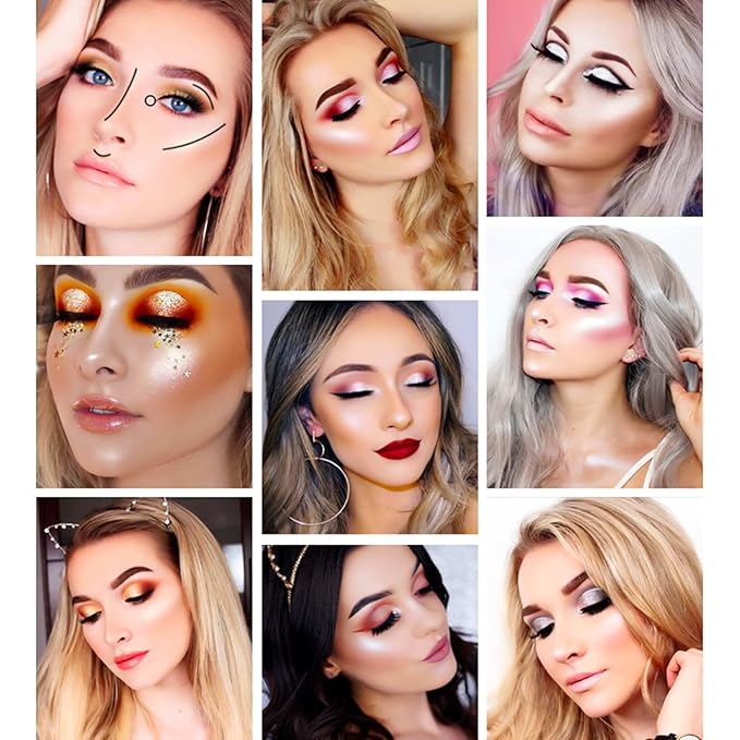 MAEPEOR Body Luminizer 6 Colors Waterproof Smooth Shimmer Face Glow Illuminator Non-sticky Liquid Highlight (30 ML, 01 Moonlight White)