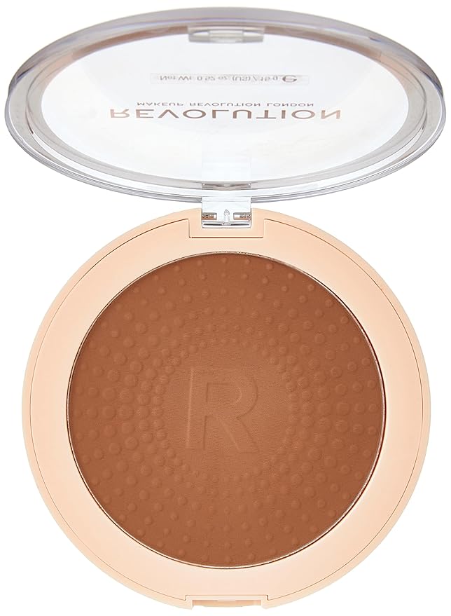 Makeup Revolution Mega Bronzer Powder, Matte Finish, For Light To Deep Skin Tones, Vegan & Cruelty Free, Cool, 0.52 oz/15g