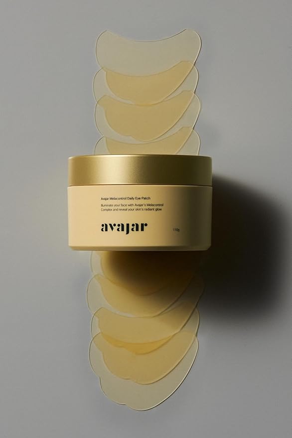 Avajar Melacontrol Daily Eye Patch | Korean Hydrogel Under Eye Mask for Puffy Eyes and Dark Circles | Anti-Wrinkle | Niacinamide, Hyaluronic Acid & Glutathione | 5P
