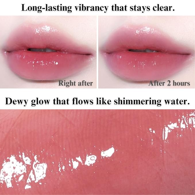 BBIA Glow Tint – Lip Plumping Volumizing Glossy & Glowy Lip Stain Naturally Moisturizing Comfortable Texture Lightweight Long-Lasting Vivid Color Non-Sticky Korean Makeup (18 WINTER, Pack of 1)