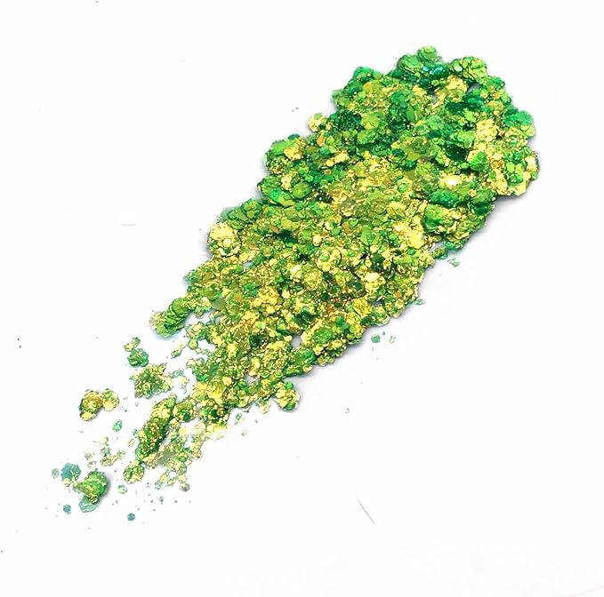 Mermaid Green - Color Shift Holographic Body Glitter Gel for Body, Face, Hair - Vegan & Cruelty Free - Electric Bliss Beauty (Green)