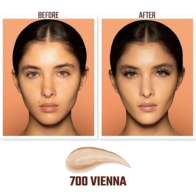 Juvia's Place I Am Magic Natural Radiance Foundation - 700Vienna - Full Coverage Liquid Foundation Makeup for Dry, Mature, Aging, and Combination Skin - Lightweight Longwear Base with Radiant Finish