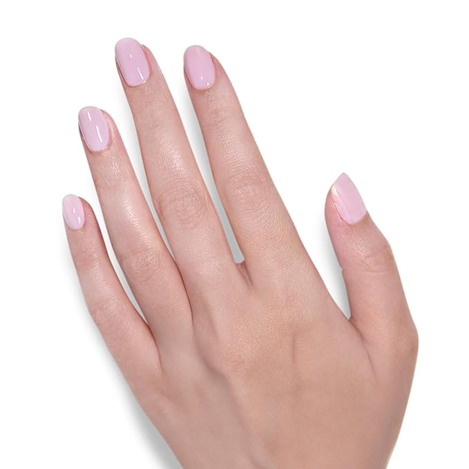 LONDONTOWN UV/LED Gel Nail Polish - Long Lasting, Chip Resistant High Shine Color - Glossy Soft Sheer Pink, Invisible Crown, 12ml/.40fl oz