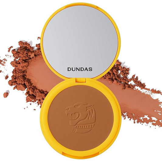 Dundas Bronzer Anonymous, Dark Contour Powder for Face and Body, Matte Bronzer, Face Make Up for All Skin Types, Cruelty Free Natural Makeup, Buildable Coverage, Easy to Blend, (Step 4)
