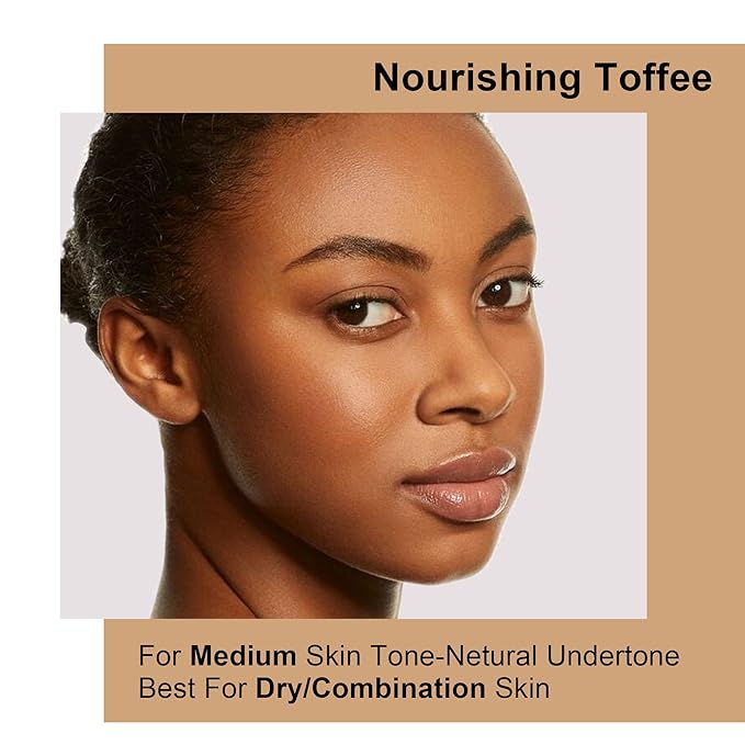 FV Dewy Foundation, Hydrating Formula & Medium Coverage, Waterproof, Long Lasting, Lightweight Liquid Foundation, Ideal For Dry/Combination Skin, 30g, Nourishing Toffee