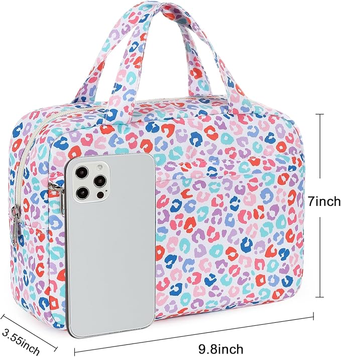 Makeup Bag for Women Cosmetic Bag Large Make Up Organizer Travel Toiletry Bags Waterproof Zipper Tote Pouch Purse for Girls