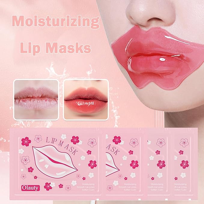 30 Pairs 24K Gold Lip & Under Eye Mask Set - Hydrating Gel Pads for Dry Lips & Dark Circles | Skincare with Hyaluronic Acid & Vitamin E | Effectively Nourishes the Lip & Eye Skin