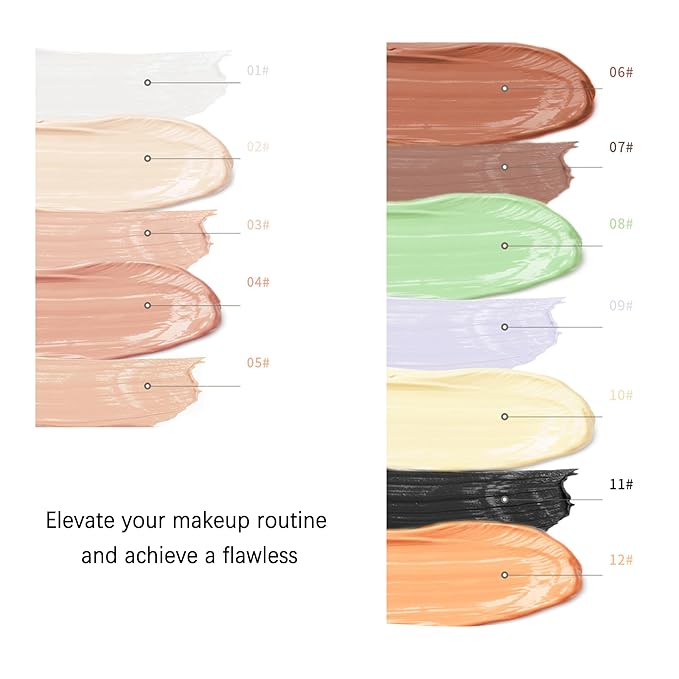 Mallofusa Single Color Face Makeup Concealer Foundation Palette Creamy Moisturizing 0.49oz (Purple)