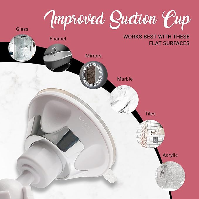 MIRRORVANA 10X Round Magnifying Mirror for Applying Makeup - Suction Cup Cosmetic Make Up Mirror, Ideal for Vanity, Bathroom, and Travel Use - 6.7" Diameter