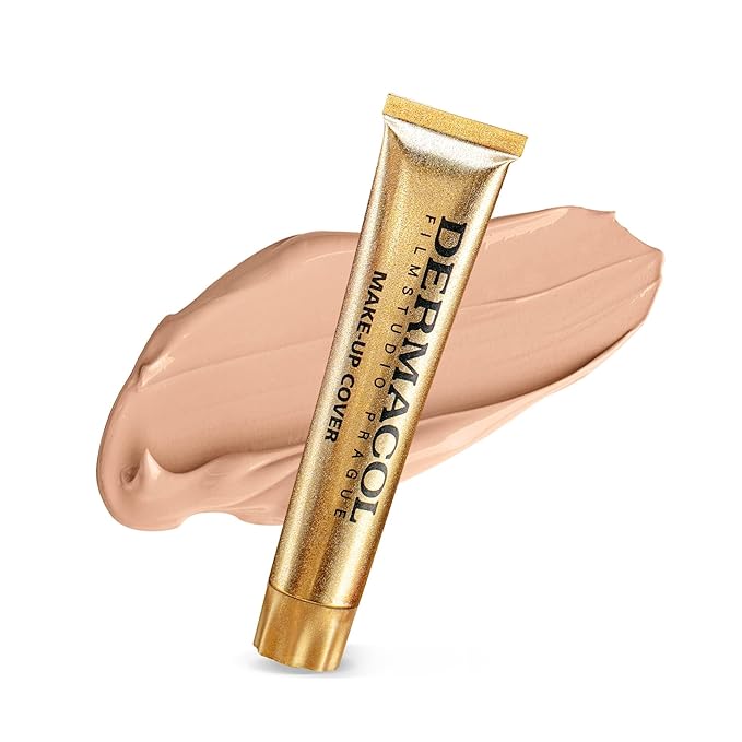 Dermacol - Full Coverage Foundation, Liquid Makeup Matte Foundation with SPF 30, Waterproof Foundation for Oily Skin, Acne, & Under Eye Bags, Long-Lasting Makeup Products, 30g, Shade 207