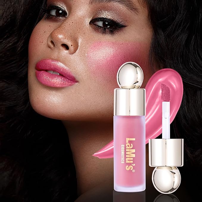 LaMu'S COSMETICS Soft Pinch Weightless Liquid Blush, Long-Lasting Beauty Natural Waterproof Face Liquid Blush For All-Day Wear (Grace-Rose, 0.25fl.oz/7.5ml)