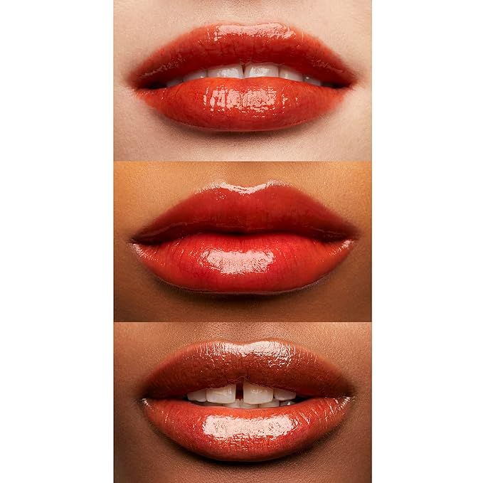e.l.f. Glossy Lip Stain, Long-Lasting, Lightweight Lip Stain For A Sheer Pop Of Color & Subtle Gloss Finish, Vegan & Cruelty-Free, Coral Cutie