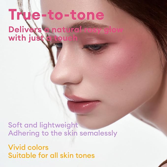 ITY Mood Blush, Creamy Blush Face Makeup,Moisturizing Cheek and Eyes Dual Funtions, Buildable, Matte Finish, Highly Pigment, 0.18 oz (5.2g) in Turned On