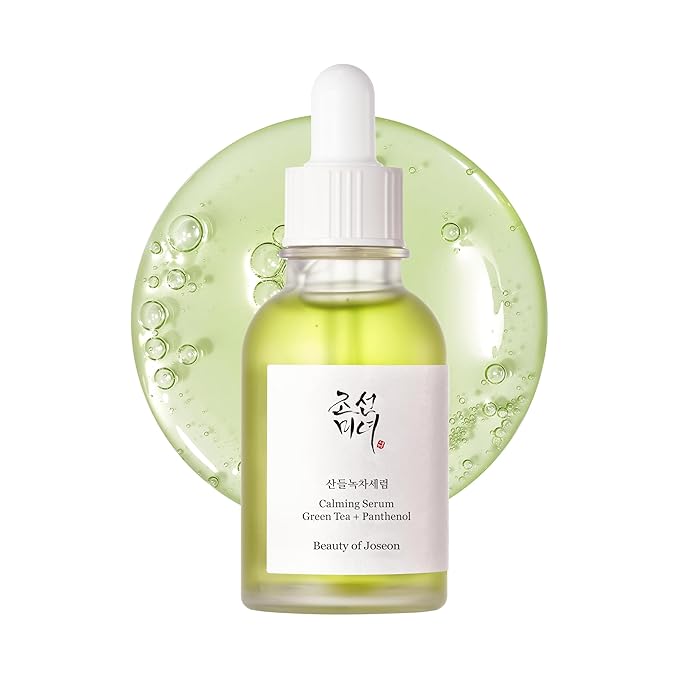 Beauty of Joseon Calming Serum Green Tea Panthenol Soothing, Moisturizing Sensitive, Acne-Prone, UV Irritated Skin, Daily Korean Skin Care for Men and Women (2 Fl.Oz.)