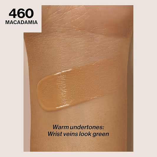 Revlon Liquid Foundation, ColorStay Face Makeup for Combination & Oily Skin, SPF 15, Medium-Full Coverage with Matte Finish, Macadamia (460), 1.0 oz