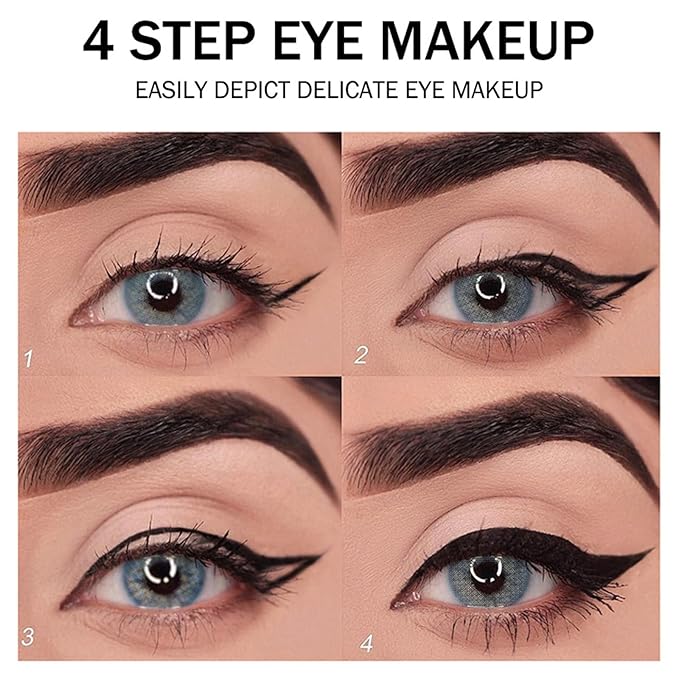 Long Wear Gel Eyeliner, Eyeliner Cream Stick Natural Black, Eye Liner Gel Waterproof Smudge Proof, Long Lasting Smooth Eye liner Pencil (Silver)