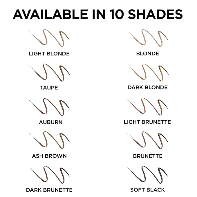 L'Oreal Paris Makeup Brow Stylist Definer Waterproof Eyebrow Pencil, Ultra-Fine Mechanical Pencil, Draws Tiny Brow Hairs and Fills in Sparse Areas and Gaps, Auburn, 0.003 Oz
