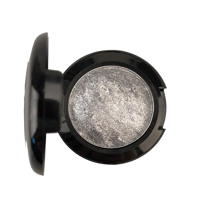 Mallofusa Single Shade Baked Eye Shadow Palette Shimmer Eyeshadow Powder Palette in 15 Metallic Colors Optional (Moon Light)