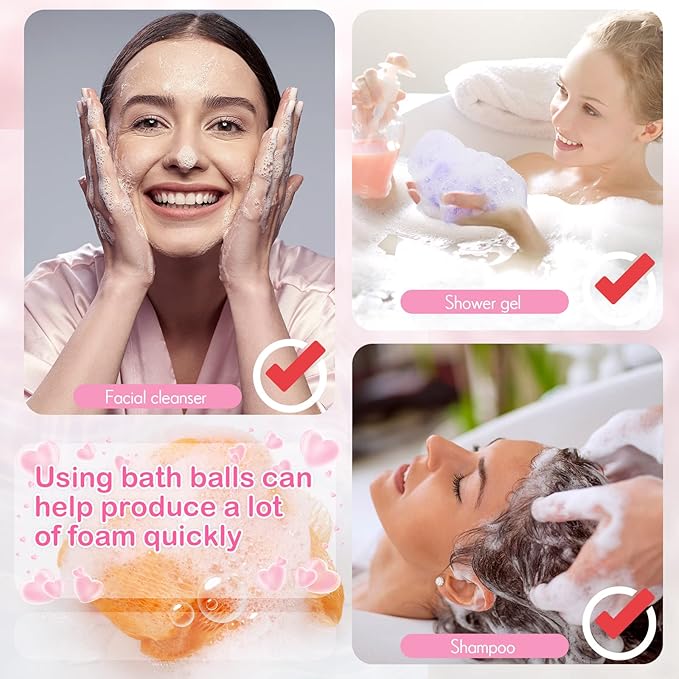 Raiten 36 Pack Mini Shower Loofah Bulk Small Bath Sponge Assorted Colors Exfoliating Mesh Loofah Sponge Travel Shower Puff Colorful Bath Pouf Body Wash Multi Color Bath Scrubber for Women