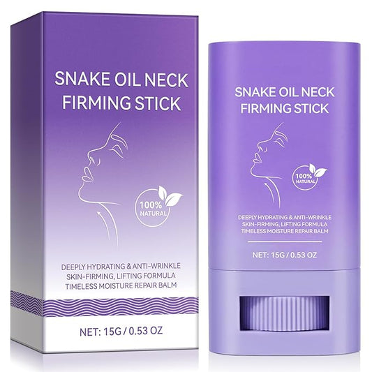 FANSHI Snake Oil Neck Firming Stick, Deeply Moisturising and Anti-Wrinkle Tighten Lift Neck Cream Restores The Skin Resilience With a Trio Of Natural Extracts for All Skin Types