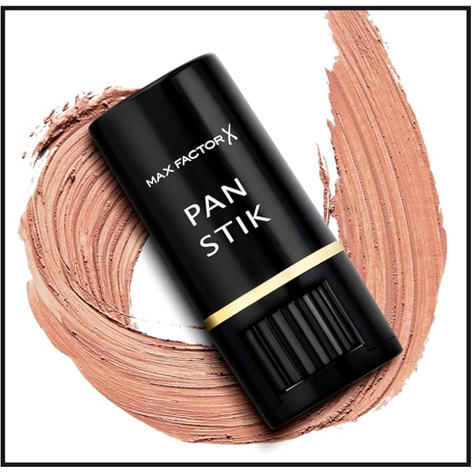 Max Factor Pan Stik Foundation 012 True Beige (Pack of 2) with S.O.S Beauty Blender (Pack of 3) bundle