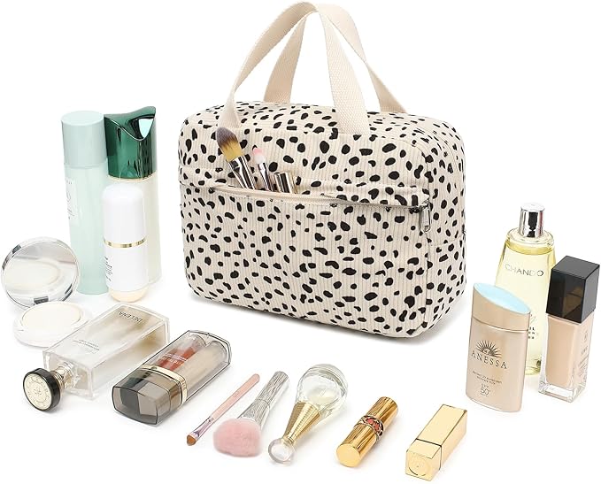 Makeup Bag for Women Cosmetic Bag Large Make Up Organizer Travel Toiletry Bags Waterproof Zipper Tote Pouch Purse for Girls