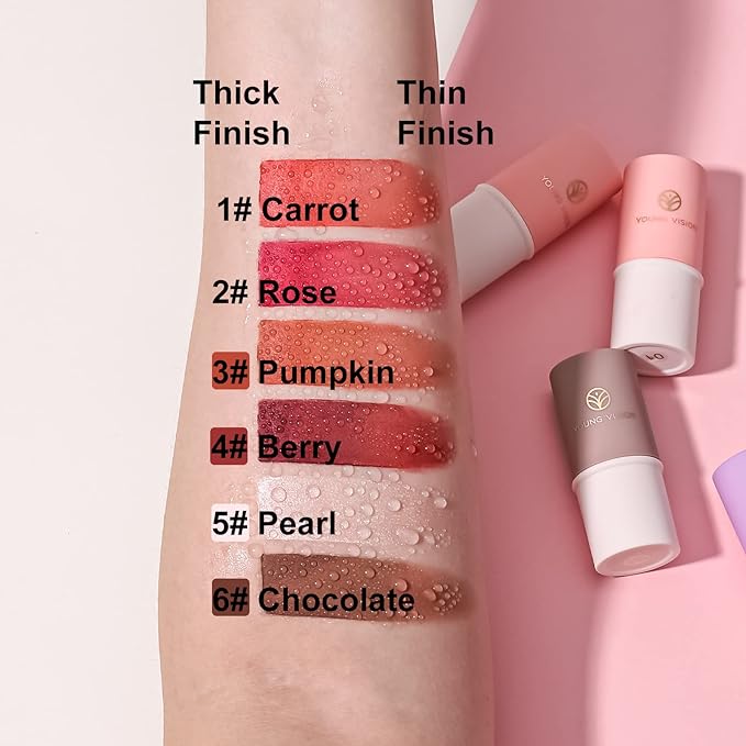 YOUNG VISION Cream Contour Sticks Collection,4 Colors for Face Blush, Bronzer and Highlighter Makeup, Blendable, Lightweight