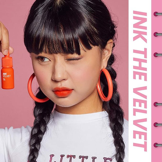 Peripera Ink the Velvet Lip Tint, High Pigment Color, Longwear, Weightless, Not Animal Tested, Gluten-Free, Paraben-Free (001 GOOD BRICK)