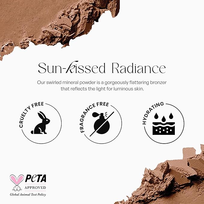 Sorme Cosmetics Baked Bronzer in Warmth (0.2oz)| With Skin-Revitalizing Vitamin E and Botanical Extracts | Versatile Wet/Dry Powder Bronzer with Shimmer Finish | For Dewy and Sun-Kissed Skin