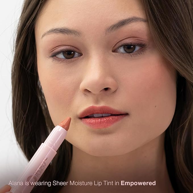 Mineral Fusion NEW Sheer Moisture Lip Tint, Buildable Lip Color, Hydrating Lip Balm with Jojoba Oil, Shea Butter & More, Hydrates & Nourishes, FD&C Dye-Free & Hypoallergenic, Empowered, Peach Nude