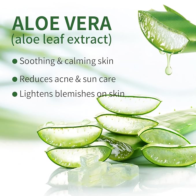 Aloe Vera Soothing Mask Hydrating Face Masks Skincare Moisturizing Facial Sheet Mask Skin care for Dry, Oily, Sensitive Skin Face Mask for Acne, Sun Care, Calming, Refreshing 25ml/0.88oz, 10 Pack