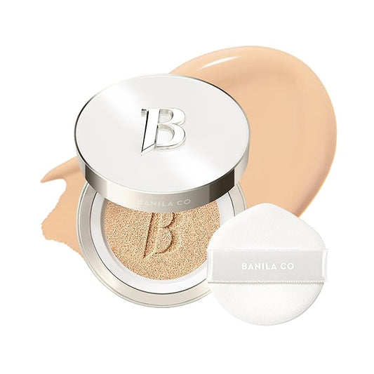 BANILA CO Covericious Ultimate Cover Cushion | Up to 100HR Long-Wear Foundation | 20 Shades for All Skin Tones | Matte & Lightweight Finish | Korean Cushion Foundation (14g / 0.49 oz), 23N MEDIUM